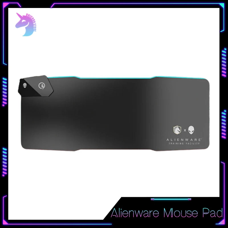 Alienware Mouse Pad with Wireless Charging, RGB Light, and LED Screen