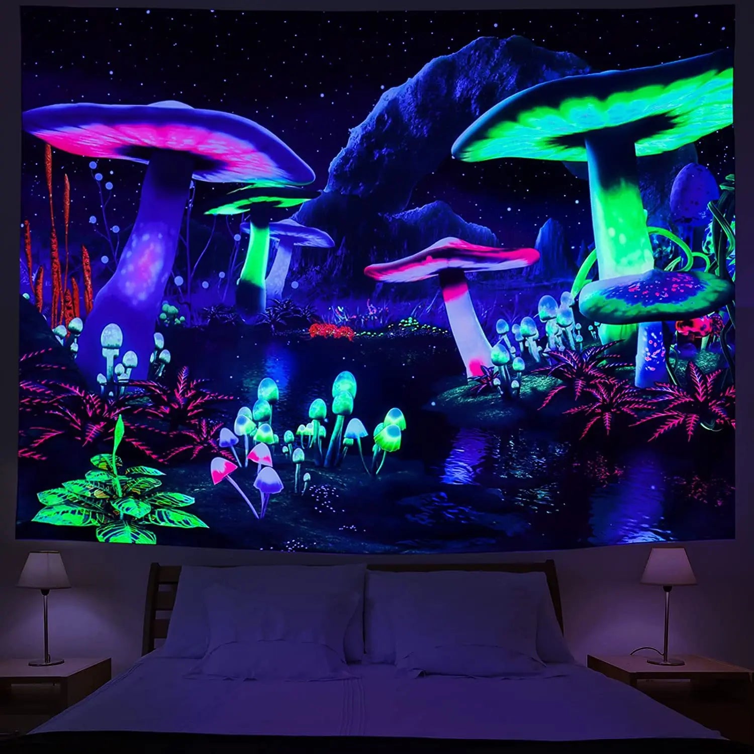 UV Fluorescent Tapestry