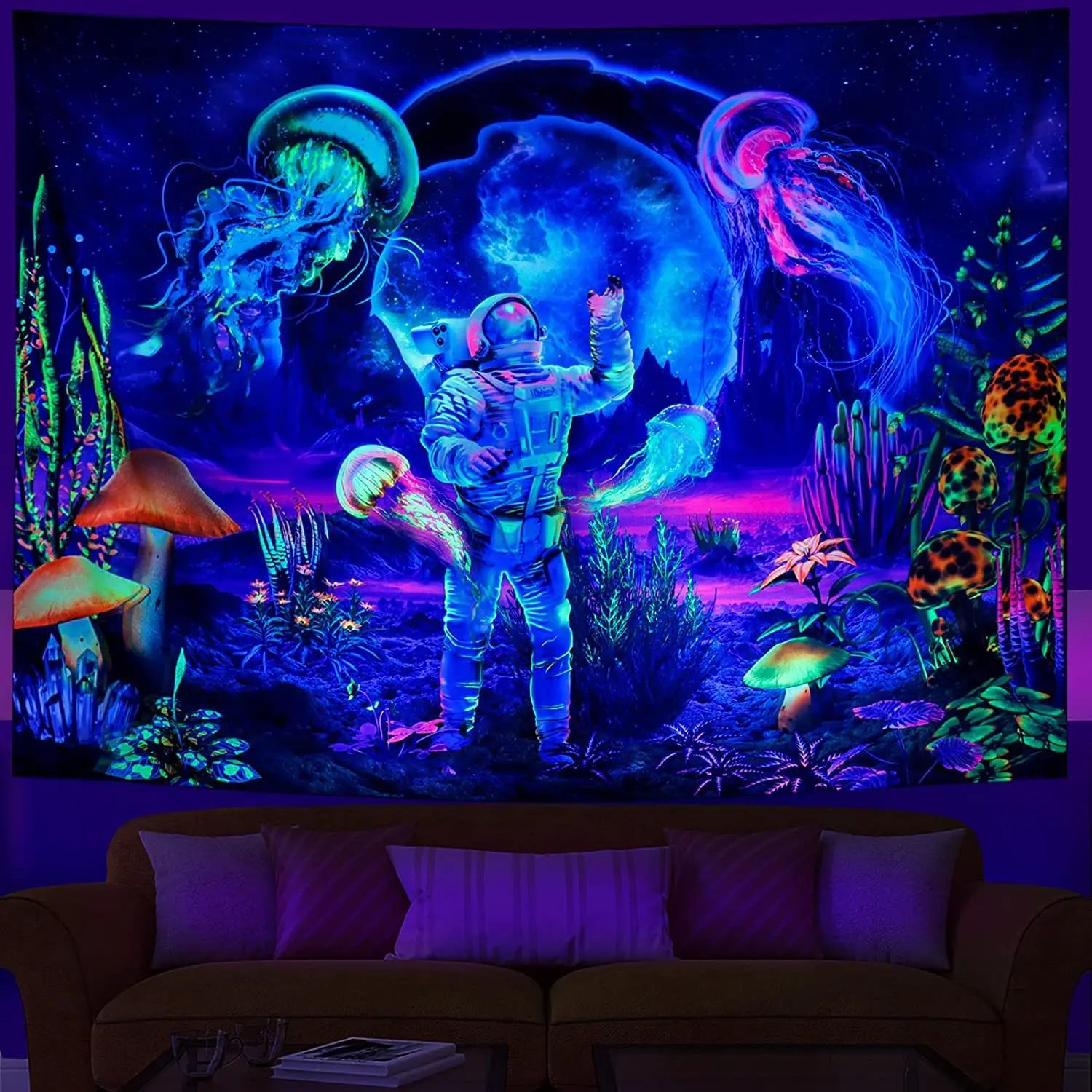 UV Fluorescent Tapestry