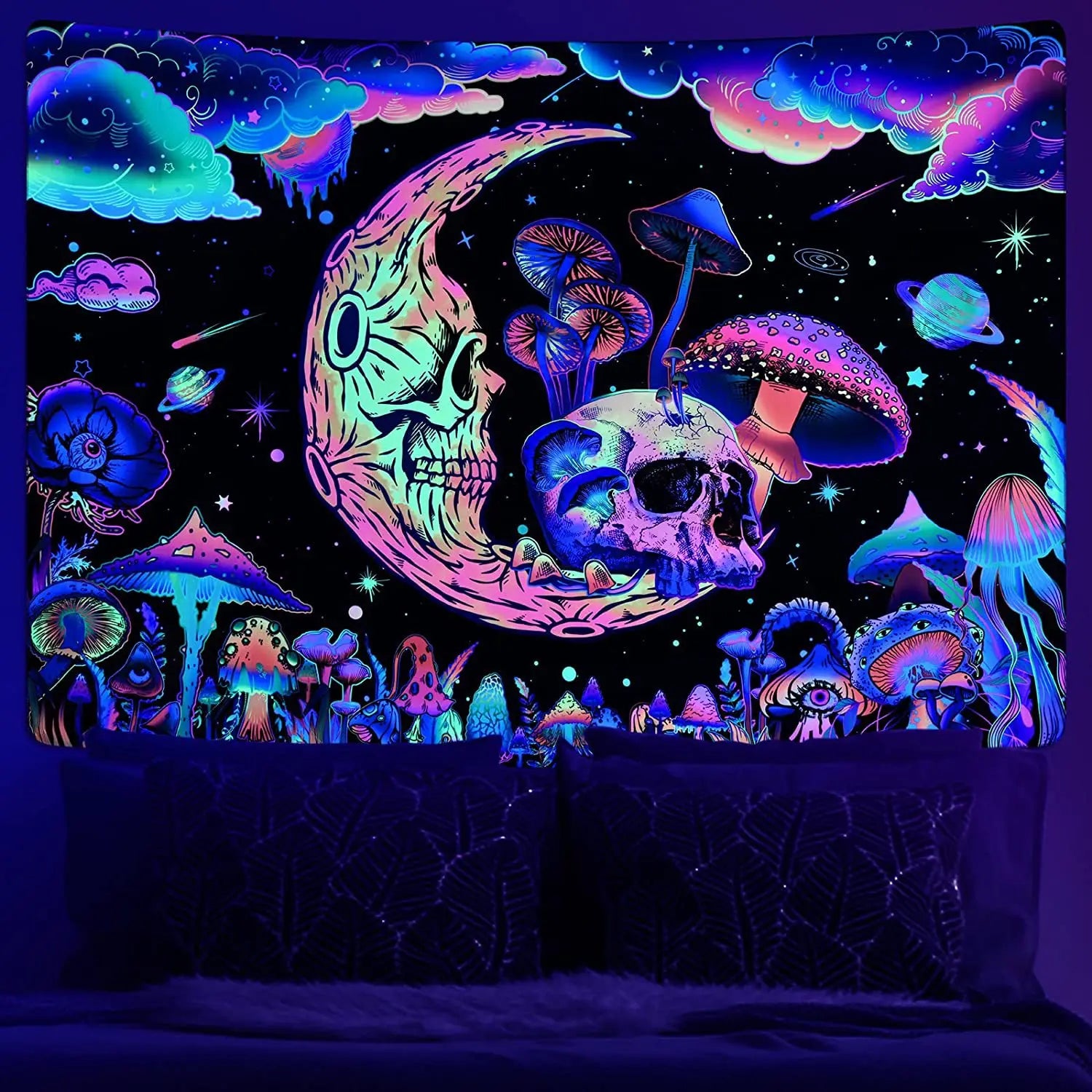 UV Fluorescent Tapestry