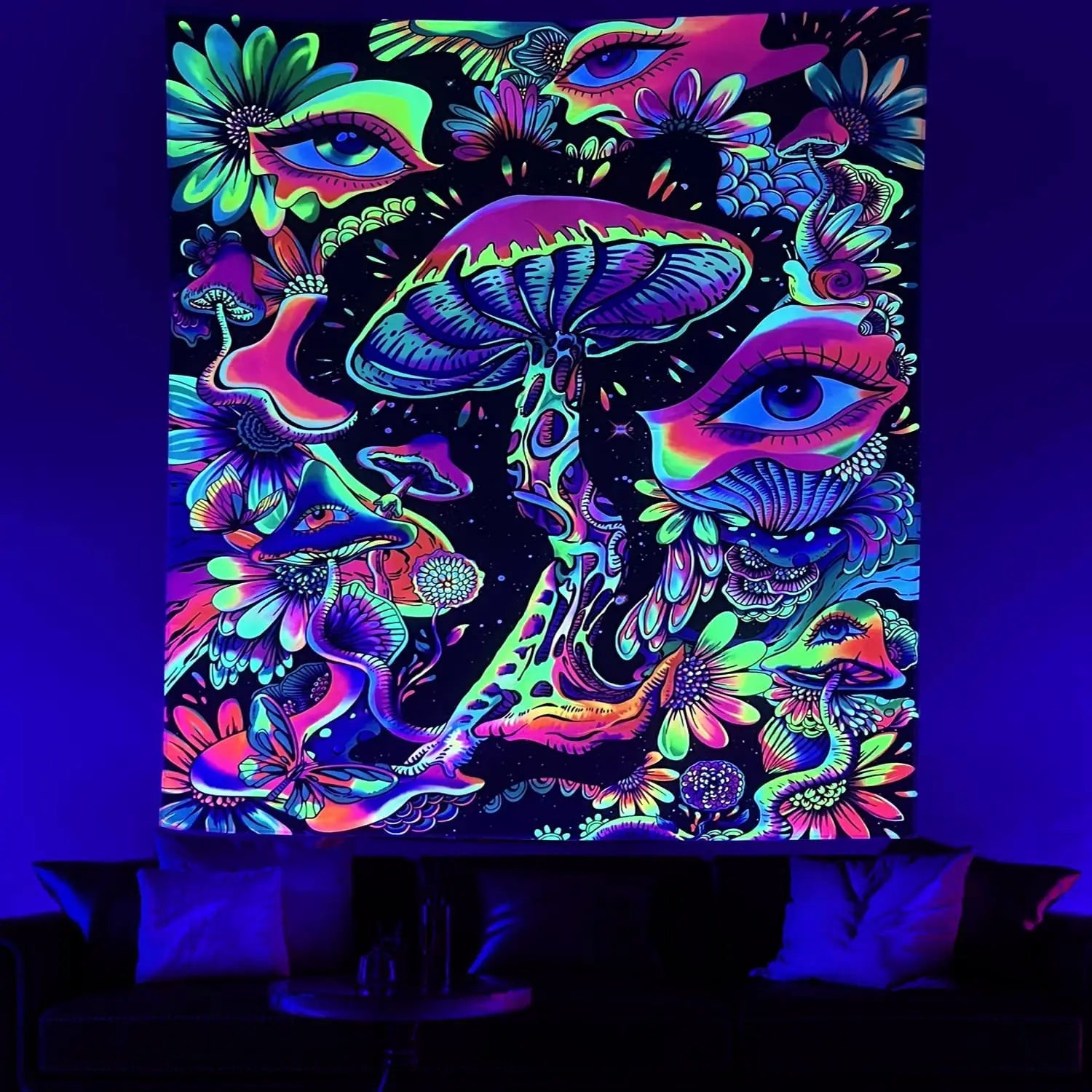 UV Fluorescent Tapestry