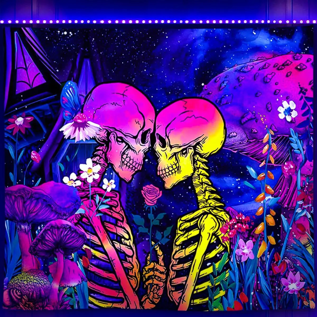 UV Fluorescent Tapestry