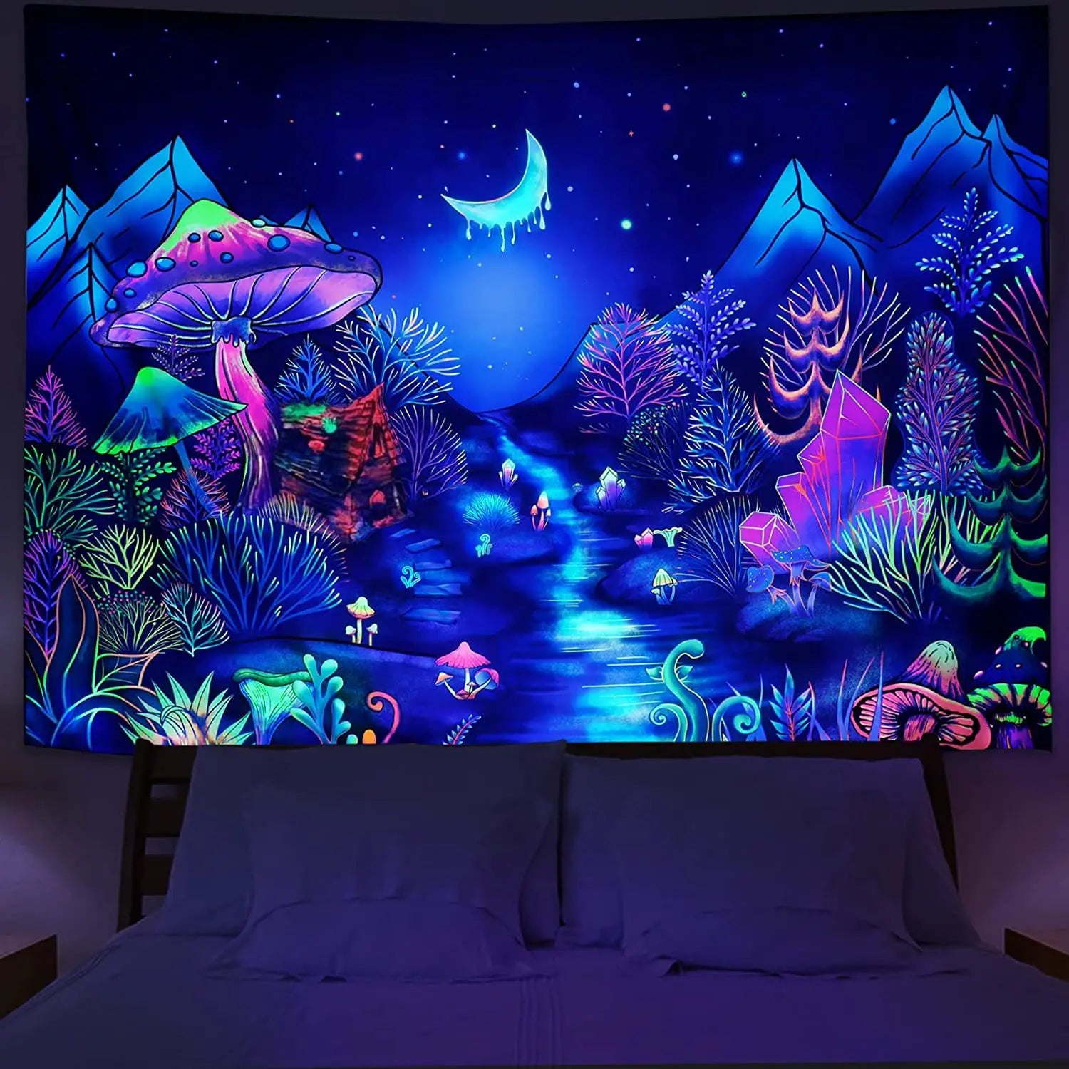 UV Fluorescent Tapestry