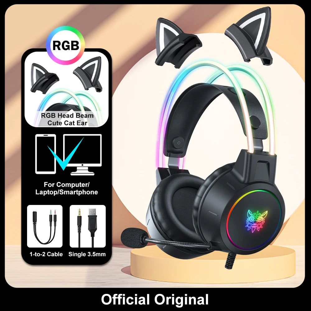 ONIKUMA RGB Gaming Headphones