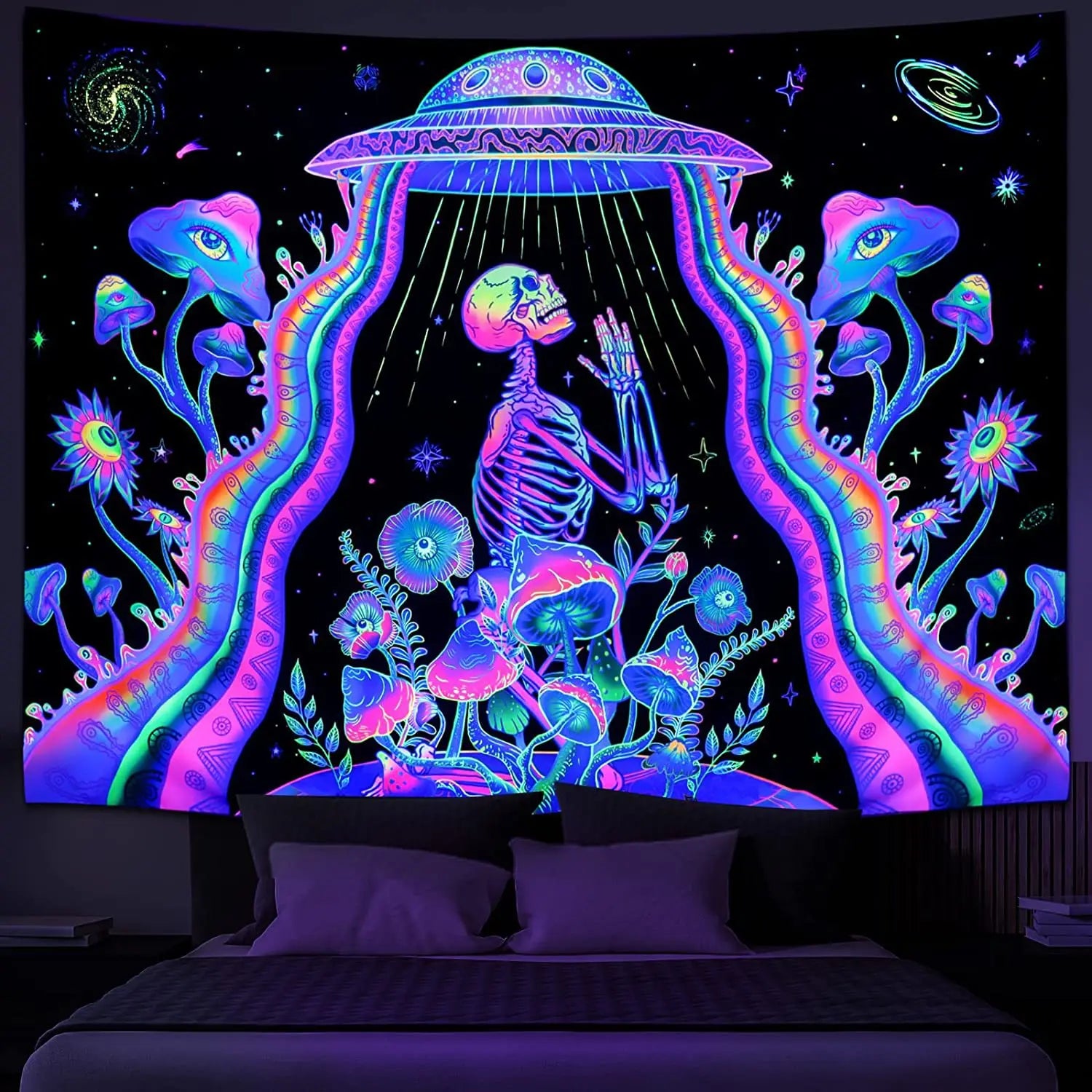 UV Fluorescent Tapestry