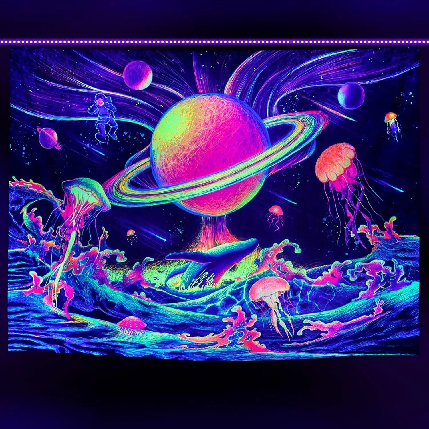 UV Fluorescent Tapestry