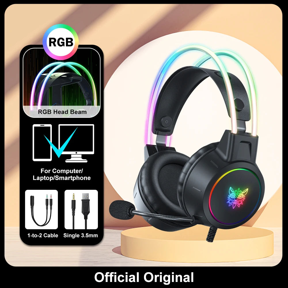 ONIKUMA RGB Gaming Headphones