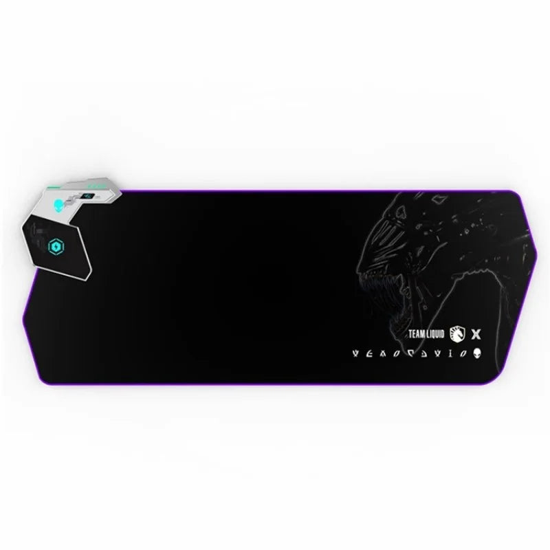 Alienware Mouse Pad with Wireless Charging, RGB Light, and LED Screen