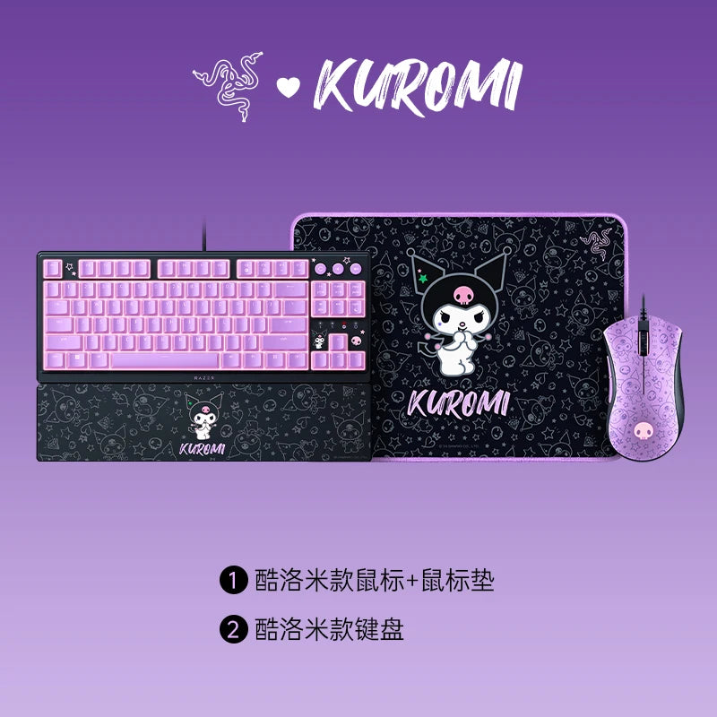 Razer Sanrio Kuromi Limited Edition Keyboard, Mouse & Mouse Mat Bundle