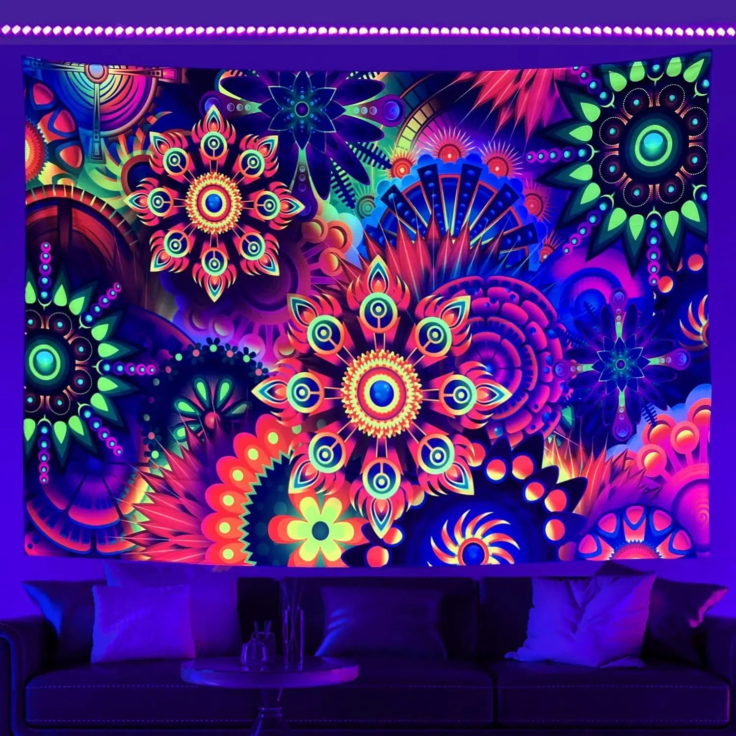 UV Fluorescent Tapestry